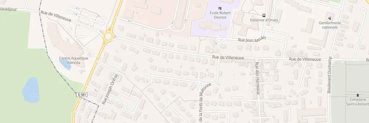 Plan du 79 Rue de Villeneuve à Alençon