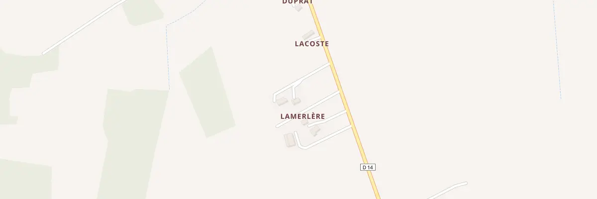 Plan du 5000 Lamerlere à Ladevèze-Rivière