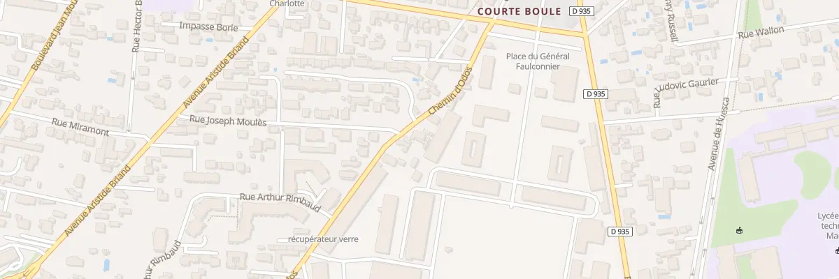 Plan du 3 Che d’Odos à Tarbes