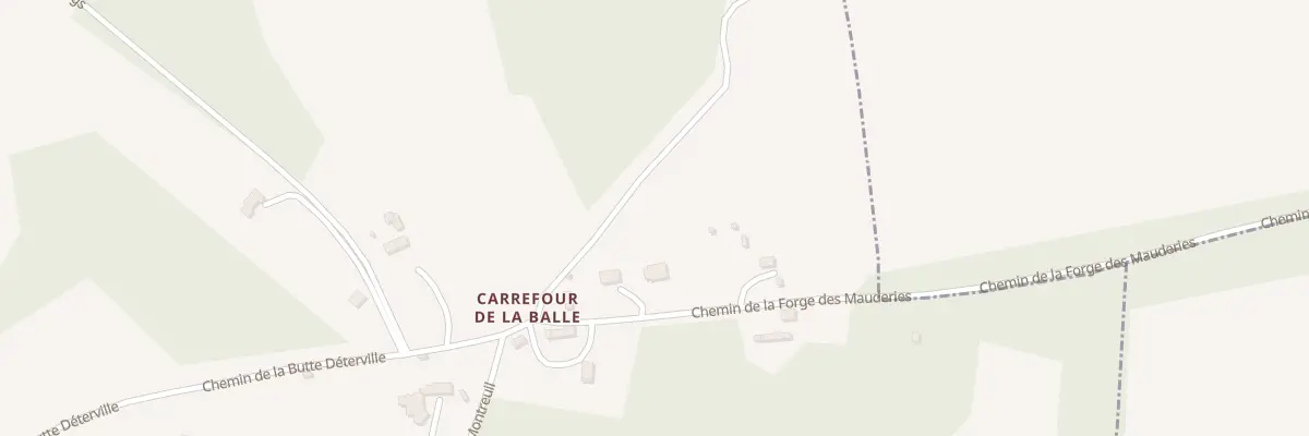 Plan du 75 Che de la Forge des Mauderies à Léaupartie