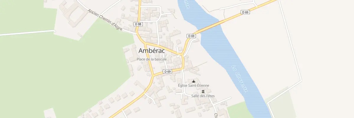 Plan du 7 Rte de Mansle à Ambérac