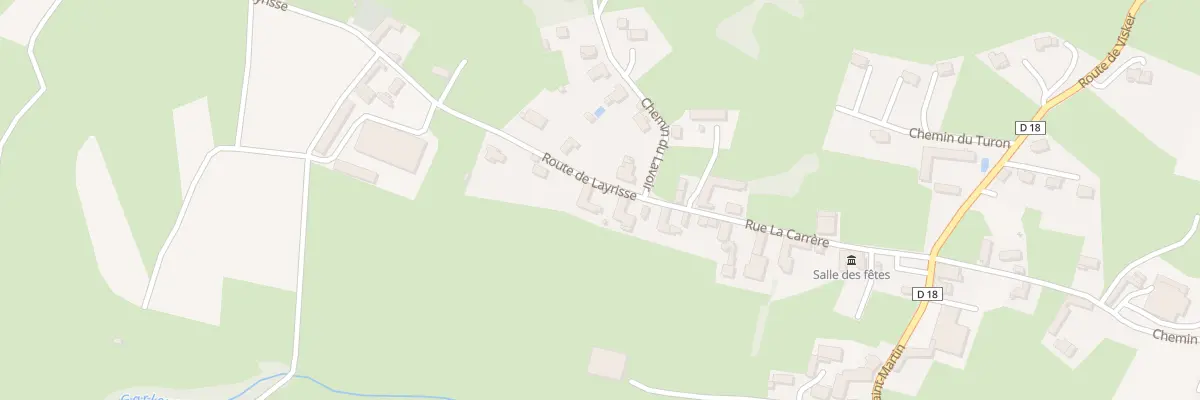 Plan du 3 Rte de Layrisse à Loucrup