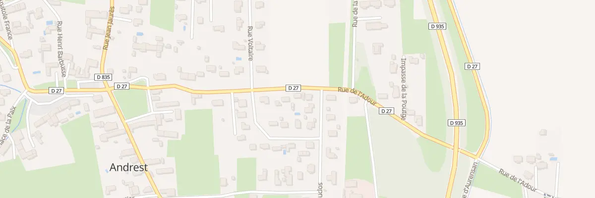Plan du 10 Rue de l’Adour à Andrest