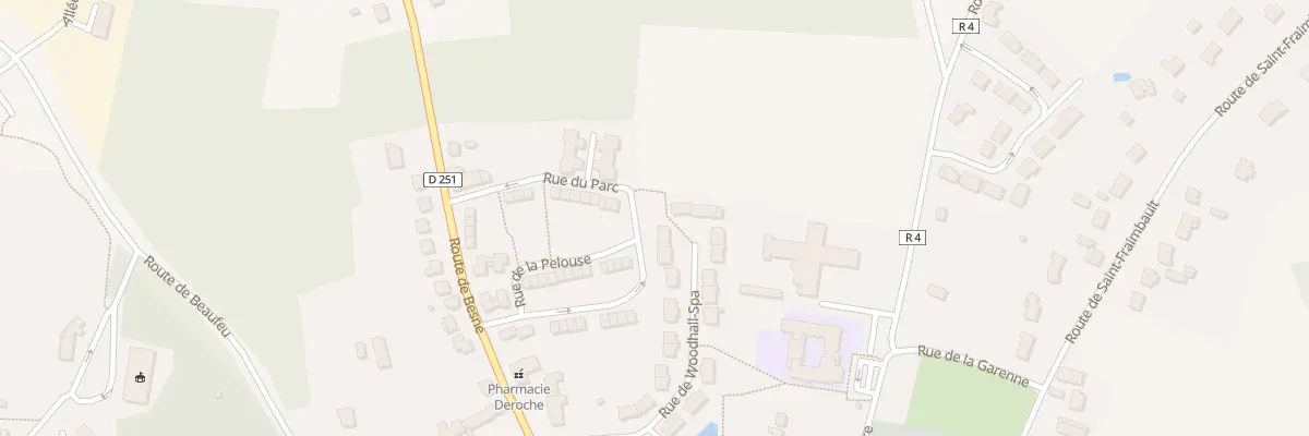 Plan du 15 Rue de Woodhall Spa à Roëzé-sur-Sarthe