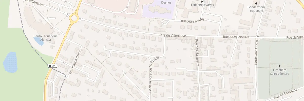 Plan du 11 Rue de la Forêt de Multonne à Alençon