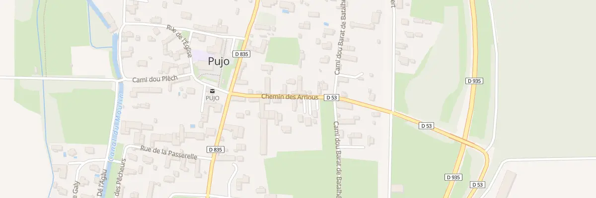 Plan du 10 Che des Arrious à Pujo