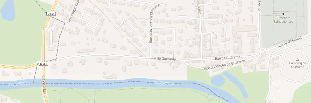 Plan du 2 Rue de la Forêt de Multonne à Alençon