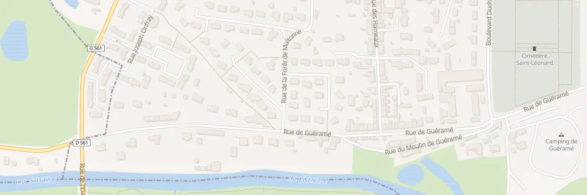 Plan du 6 Rue de la Forêt de Multonne à Alençon
