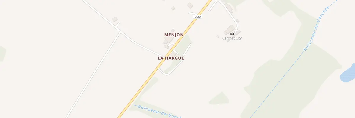 Plan de La Hargue à Aignan