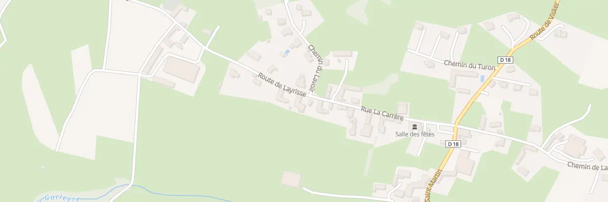 Plan du 1 Rte de Layrisse à Loucrup