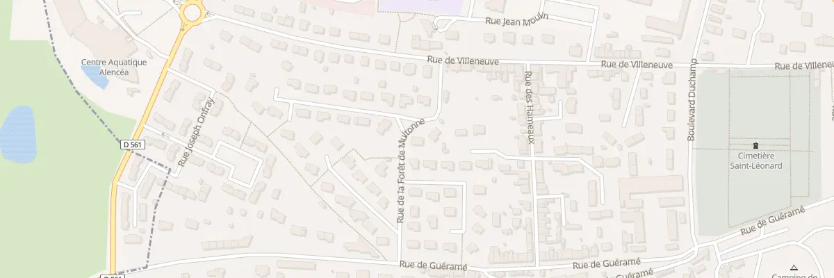 Plan du 12 Rue de la Forêt de Multonne à Alençon