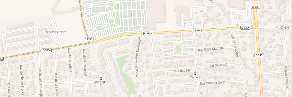 Plan du 2 Imp de la Meuse à Tarbes
