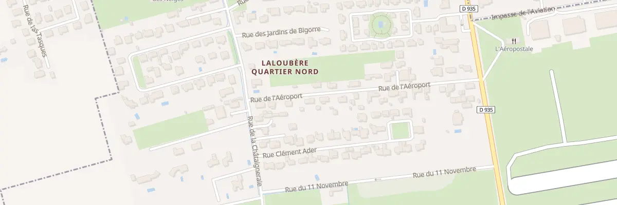 Plan du 20 Rue de l’Aeroport à Laloubère