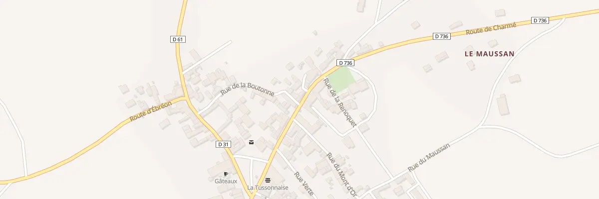 Plan du 2 Rue de la Boutonne à Tusson