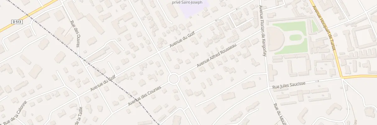 Plan du 28 Av Alfred Rousseau à Deauville
