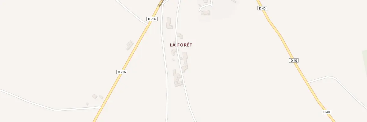 Plan du 7 Rue du Village de la Forêt à Tusson