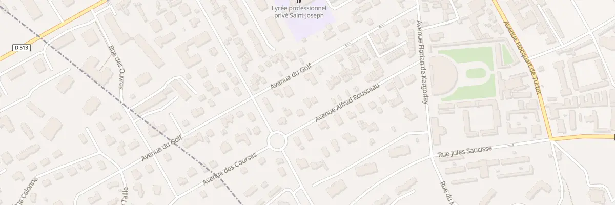 Plan du 26 Av Alfred Rousseau à Deauville