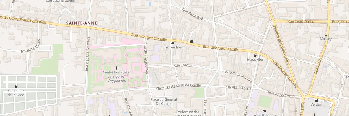 Plan du 5 Rue Lordat à Tarbes