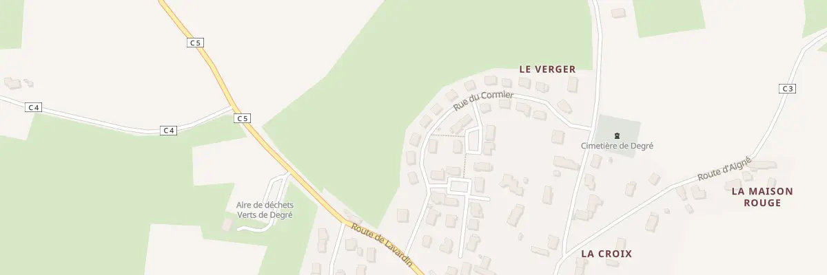 Plan du 5 Rue du Cormier à Degré