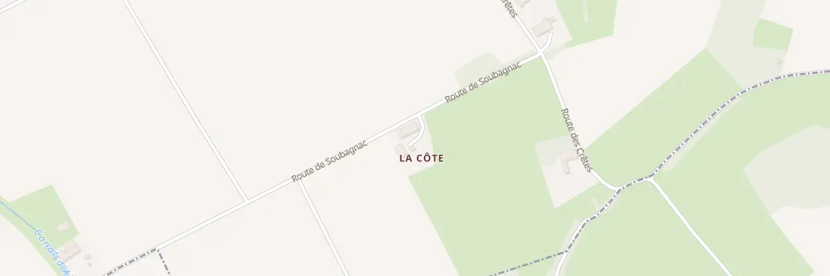 Plan du 2 Rte de Soubagnac à Labatut-Rivière