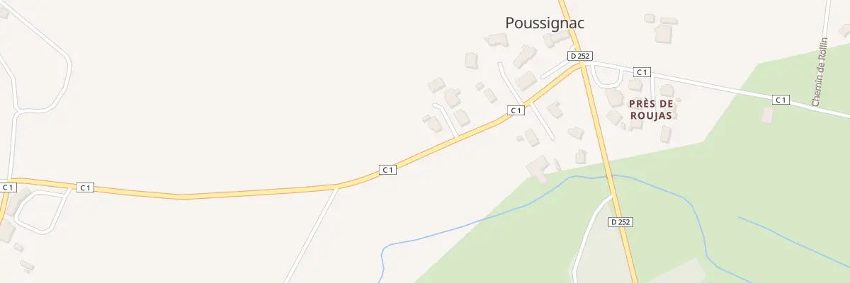 Plan de Au Joy à Poussignac