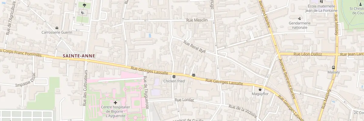 Plan du 50 Rue Georges Lassalle à Tarbes