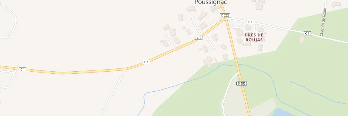 Plan du 185 Rte de Ruffiac à Poussignac