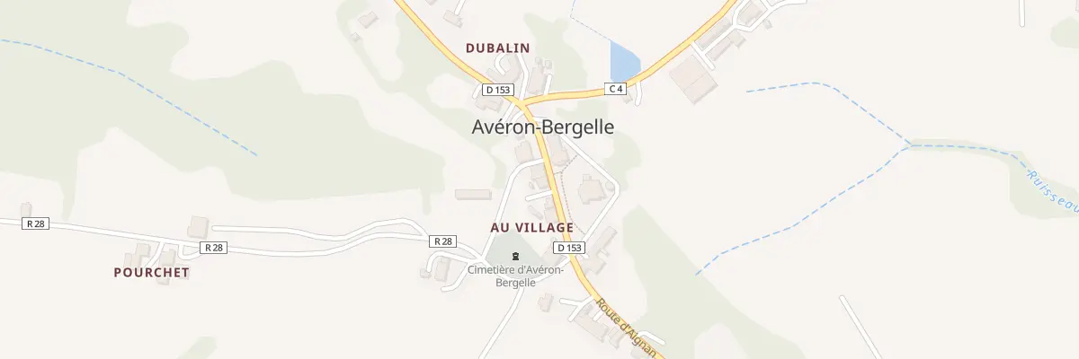 Plan du 5008 Au Village à Avéron-Bergelle