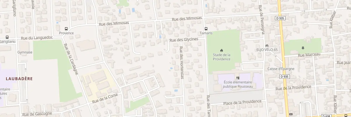 Plan du 6 Rue des Hortensias à Tarbes