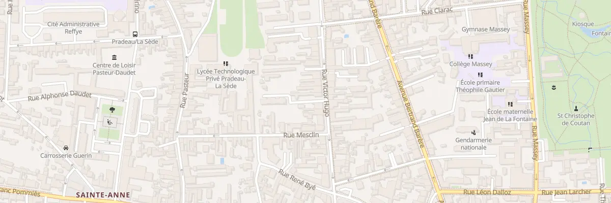 Plan du 17 Rue Victor Hugo à Tarbes