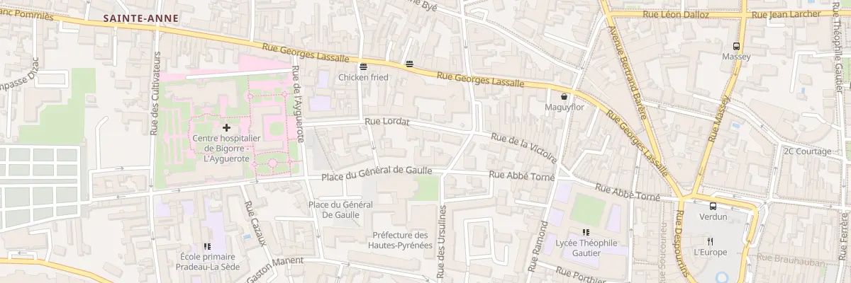 Plan du 3 Pl du General de Gaulle à Tarbes
