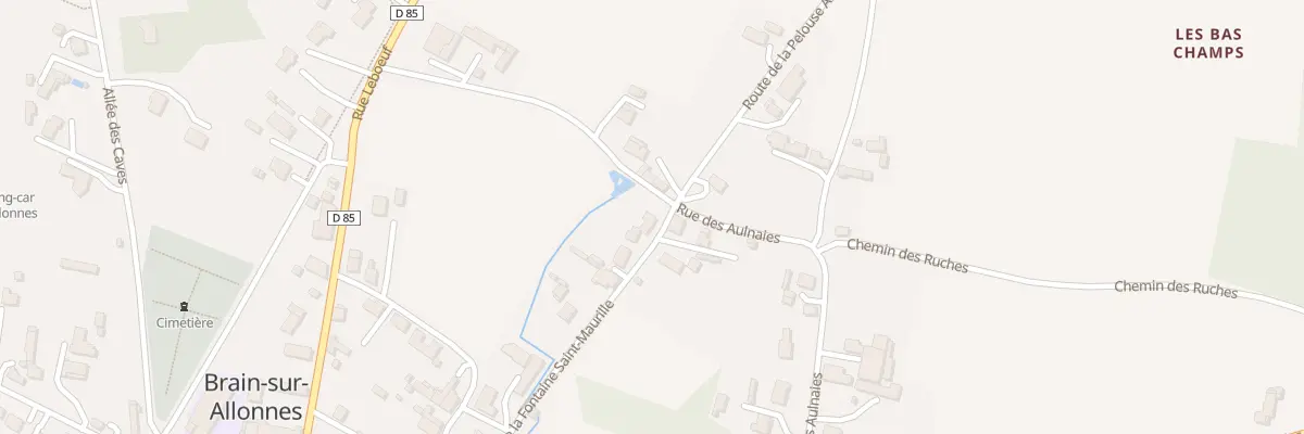 Plan du 19 Rue de la Fontaine St Maurille à Brain-sur-Allonnes