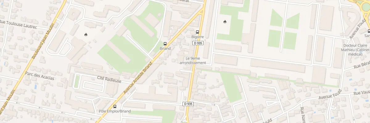 Plan du 134 Av du Rgt de Bigorre à Tarbes