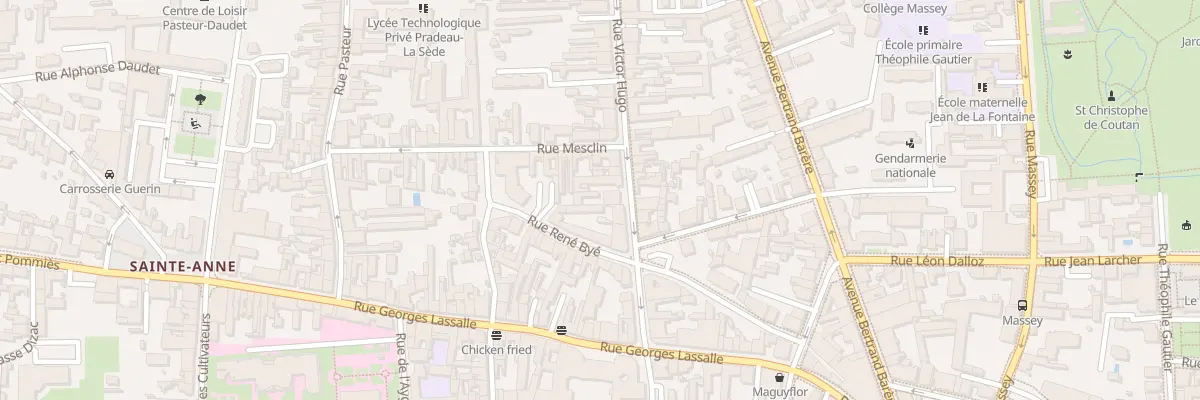 Plan du 5B Rue Victor Hugo à Tarbes