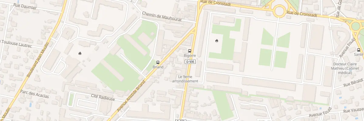 Plan du 124 Av du Régiment de Bigorre à Tarbes