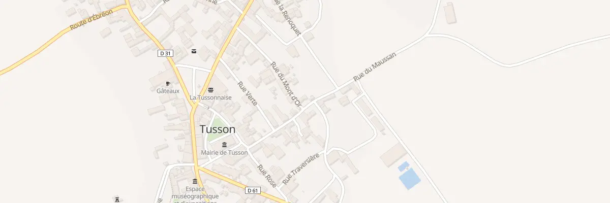 Plan du 13 Rue Maussant à Tusson
