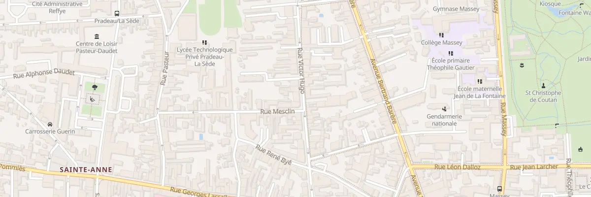 Plan du 13 Rue Victor Hugo à Tarbes