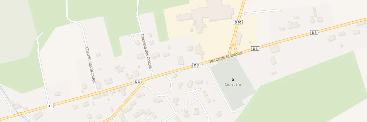 Plan du 374 Rte de Montpon au Pizou