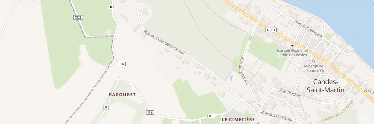 Plan du 10 Rue du Puits St Michel à Candes-Saint-Martin