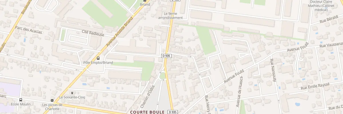 Plan du 111 Av du Régiment de Bigorre à Tarbes