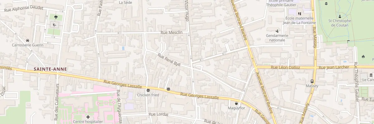 Plan du 3 Rue Victor Hugo à Tarbes