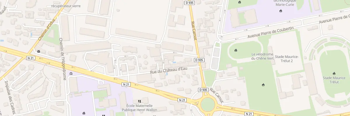 Plan du 6 Rue Carnot à Tarbes