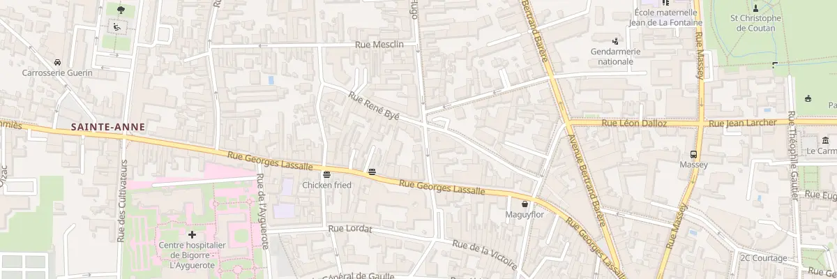 Plan du 1T Rue Victor Hugo à Tarbes