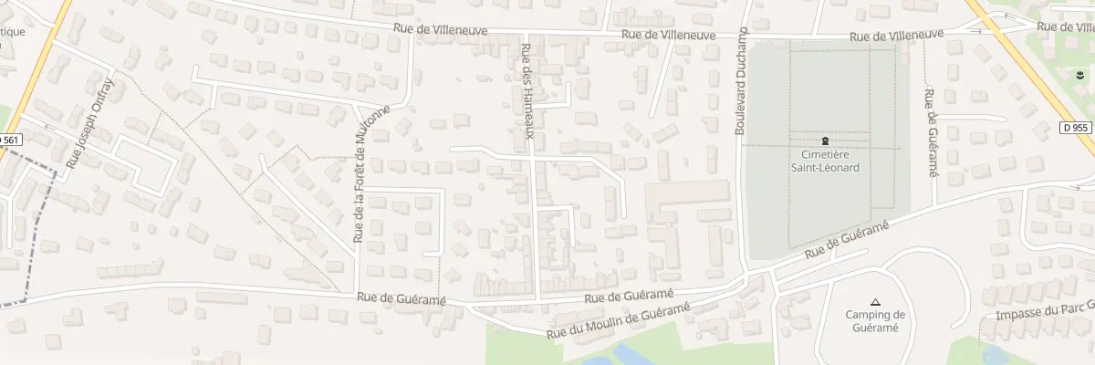 Plan du 9015 Rue des Hameaux à Alençon
