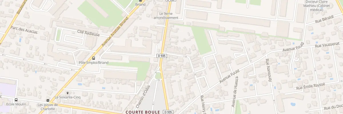 Plan du 2 Rue de la Verrerie à Tarbes