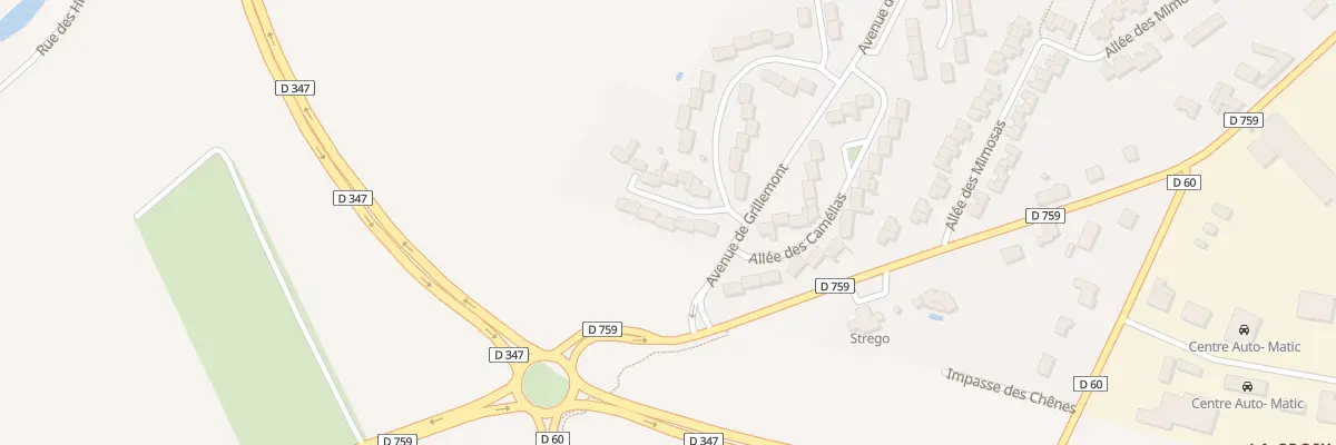 Plan du 5 All des Tamaris à Loudun