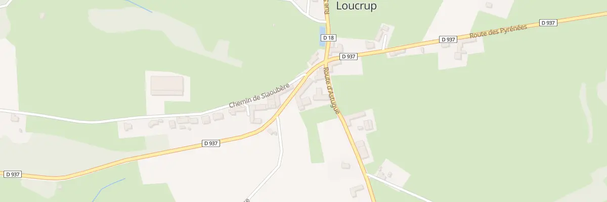 Plan du 17 Rte des Pyrénées à Loucrup