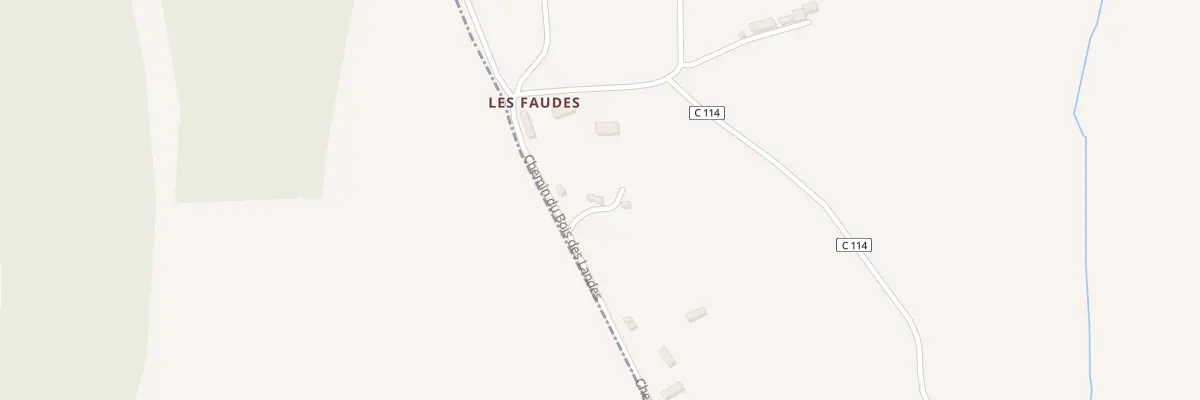 Plan du 5140 Chemin des Fauldes à Glanville