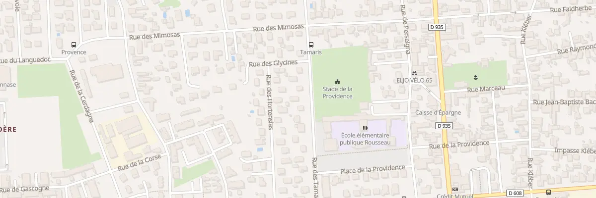 Plan du 10 Rue des Tamaris à Tarbes