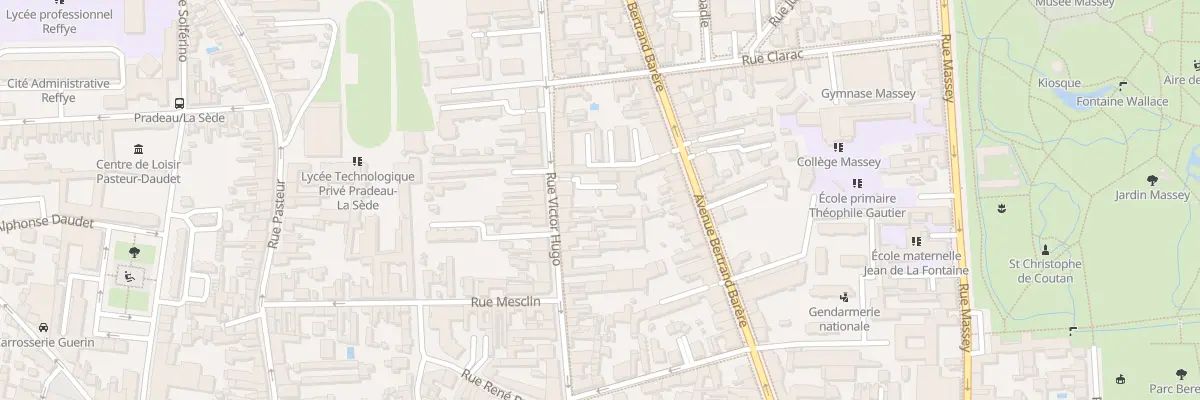 Plan du 36 Rue Victor Hugo à Tarbes